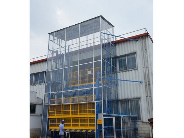 廠家現貨批發標準型導軌式簡易貨梯升降機 定制升降貨梯升降平臺